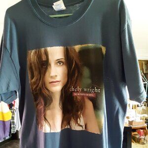 CHELY WRIGHT-The Metropolitan Hotel (NEW T-Shirt-Large Gray) 2005 Country LGBT